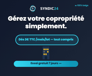 Syndic24 — gérez votre copropriété simplement, dès 2€/mois/lot. Essai gratuit 7 jours.